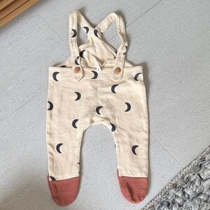 Organic ZooMoon Print Baby Overalls